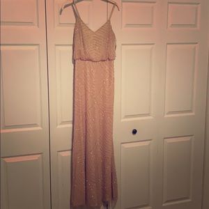 Adrianna papell Art Deco, blouson, blush size 6